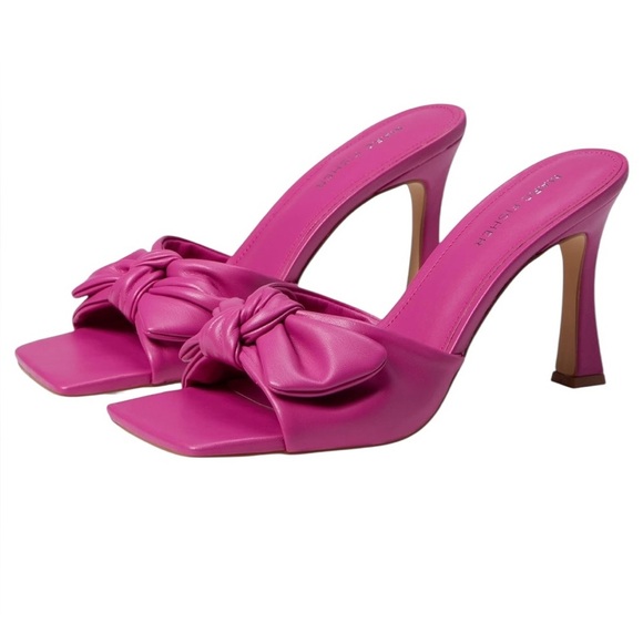 Marc Fisher Pink Bow Slide Heels Size 6.5M | New without box - Picture 1 of 9